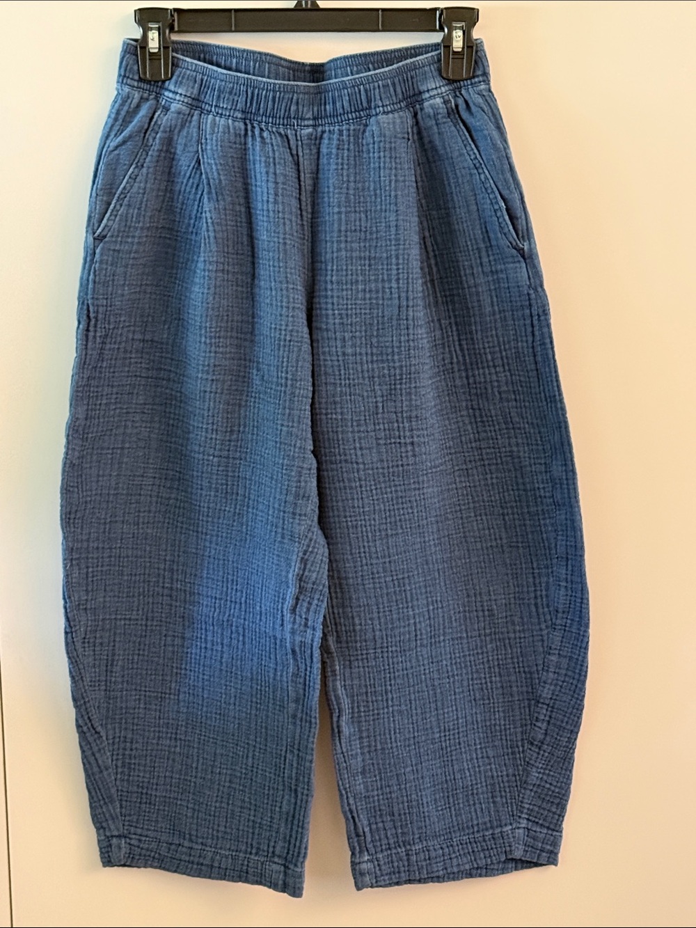 GAP Blue Gauze Barrel Pants